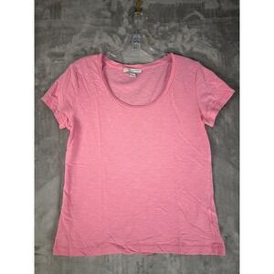 Cotton Therapy Women's Pink Short Sleeve Scoop Neck Casual‎ T-Shirt Top
